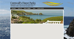 Desktop Screenshot of cornwallfinestparks.co.uk