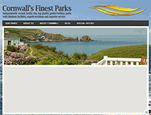 Tablet Screenshot of cornwallfinestparks.co.uk